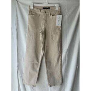 Athleta Flex Straight Crop Jean in Cream Size 2